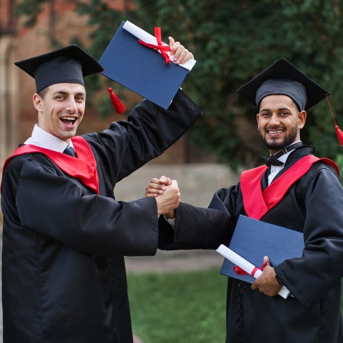 Graduates celebrating success
